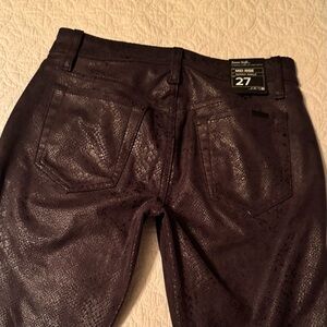 NEW JOE"S Size 27 Black MID RIDE SKINNY ANKLE Women's Jeans Zina NWT